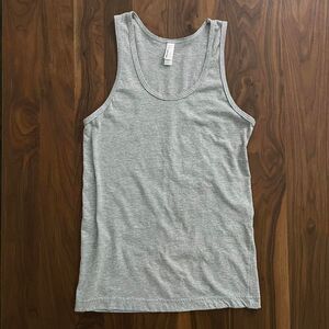 American Apparel Basic Gray Tank Top - XXS